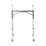 McKesson Dual Release Folding Walker Adjustable Height Aluminum Frame 350 lbs. Weight Capacity 32 to 39 Inch Height (1128907_EA) 1/EA