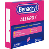 Benadryl® Allergy Relief 25 mg Strength Tablet 24 per Box (783320_CS) 576/CS