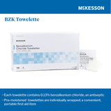 McKesson Antiseptic Skin Towelette Individual Packet Unscented 100 Count (865276_BX) 100/BX