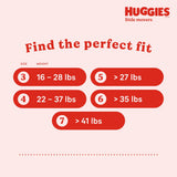 Huggies® Little Movers Unisex Baby Diaper Size 7 Disposable Moderate Absorbency (1254303_CS) 56/CS
