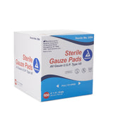 Dynarex® Gauze Sponge 4 X 4 Inch 12-Ply Sterile 1 per Pack (865436_BX) 1/BX