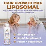 Mary Ruth's® Hair Growth Max Liposomal Dietary Supplement Vitamin E / B6 / Biotin 4 mg / 3 mg / 10,000 mcg Strength Liquid 15.22 oz. Almond Cookie Flavor (1271763_EA) 1/EA