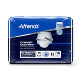 Attends® Overnight Unisex Adult Absorbent Underwear Pull On with Tear Away Seams Medium Disposable Heavy Absorbency (830766_CS) 64/CS
