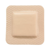 McKesson Lite Thin Foam Dressing 4 X 4 Inch With Border Film Backing Silicone Gel Adhesive Square Sterile (1083090_CS) 200/CS