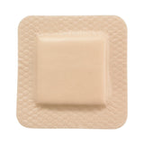 McKesson Lite Thin Foam Dressing 4 X 4 Inch With Border Film Backing Silicone Gel Adhesive Square Sterile (1083090_EA) 1/EA
