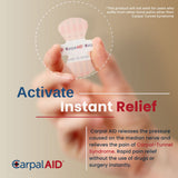 Carpal AID® Patch Hand-Based Carpal Tunnel Support Plastic Left or Right Hand Clear One Size Fits Most (1254009_PK) 100/PK