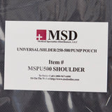McKesson Feeding Pump Pouch Shoulder Style, Black, Pump Pocket, Outside View Window, 3 X 5 X 11 Inch (1139914_EA) 1/EA