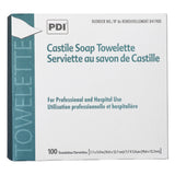 PDI® Castile Soap Towelette Individual Packet Scented 100 Count (120257_CS) 1000/CS