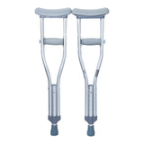 McKesson Underarm Crutches Pediatric 3 Foot 7 Inch to 4 Foot User Height Aluminum Frame 175 lbs. Weight Capacity (1093022_CS) 10/CS