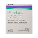 DuoDERM® Extra Thin CGF® Thin Hydrocolloid Dressing Film Backing 3 X 3 Inch Square Hydrocolloid / Film (205195_EA) 1/EA