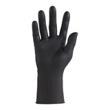 CareStock™ Exam Glove Small NonSterile Nitrile Standard Cuff Length Fully Textured Black Not Rated (1230892_CS) 2500/CS