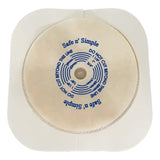 Safe N Simple Ostomy Barrier Trim to Fit, Standard Wear Flexible Tape 45 mm Flange Up to 1-1/4 Inch Opening 4-1/2 X 4-1/2 Inch (1243977_BX) 10/BX