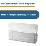 McKesson Paper Towel Dispenser Clear Plastic Wall Mount (869647_EA) 1/EA