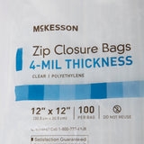 McKesson Reclosable Bag 12 X 12 Inch Polyethylene Clear Zipper Closure (957786_BX) 1/BX