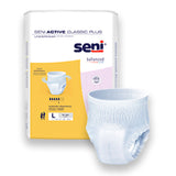 Seni® Active Classic Plus Unisex Adult Absorbent Underwear Pull On with Tear Away Seams Large Disposable Moderate Absorbency (1163842_PK) 18/PK
