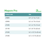 Mepore® Pro Composite Dressing 3-3/5 X 4 Inch Rectangle Sterile Film Backing (564448_EA) 1/EA