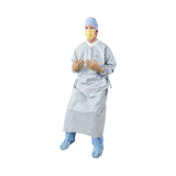 Aero Chrome Surgical Gown with Towel X-Large Silver Sterile AAMI Level 4 Disposable (1059361_CS) 30/CS