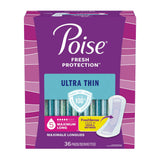 Poise® Fresh Protection™ Ultra Thin Bladder Control Pad 14.1 Inch Length Heavy Absorbency Sodium Polyacrylate Core One Size Fits Most (1205943_CS) 72/CS