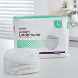 McKesson Unisex Adult Absorbent Underwear Pull On with Tear Away Seams Large Disposable Heavy Absorbency (1123836_CS) 72/CS