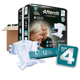 Attends® Premier Unisex Adult Incontinence Brief Large Disposable Heavy Absorbency (1128074_BG) 12/BG