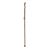 Brazos™ Twisted Fitness Walker Walking Stick Wood 55 Inch Height Brown (1229038_EA) 1/EA