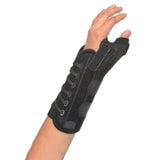 Titan Thumb™ Thumb Brace with Wrist Support Adult / Child Regular Adjustable Lacing Pulls Thumb / Wrist Black (512516_EA) 1/EA