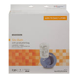 McKesson Sitz Bath Round Gray Plastic 2000 mL Bag Graduated, 500 mL Increments up to 2000 mL (1103376_EA) 1/EA