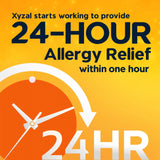 XYZAL® Allergy 24HR Allergy Relief 5 mg Strength Tablet 35 per Bottle (1230701_BT) 1/BT