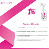 CaviCide1™ Surface Disinfectant Cleaner Alcohol Based Trigger Spray Liquid 24 oz. Bottle Alcohol Scent NonSterile (803720_CS) 12/CS