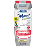 Peptamen Junior® 1.5 Pediatric Tube Feeding Formula Vanilla Flavor 250 mL Carton Liquid Whey Protein Impaired GI Function (1131600_EA) 1/EA