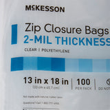 McKesson Reclosable Bag 13 X 18 Inch Polyethylene Clear Zipper Closure (1088666_PK) 100/PK