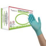 ESTEEM™ Stretch Exam Glove Small NonSterile Nitrile Standard Cuff Length Textured Fingertips Teal Chemo Tested (802186_BX) 150/BX