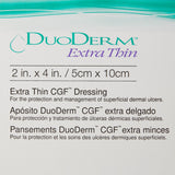 DuoDERM® Extra Thin CGF® Thin Hydrocolloid Dressing Film Backing 2 X 4 Inch Rectangle Hydrocolloid / Film (205196_BX) 20/BX