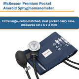 McKesson Premium Aneroid Sphygmomanometer Unit Adult Cuff Nylon Cuff 23 - 40 cm Pocket Aneroid (1067616_CS) 12/CS