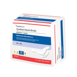 Wings™ Super Unisex Adult Incontinence Brief 3X-Large Disposable Heavy Absorbency (721887_CS) 4/CS