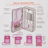 McKesson Feeding Pump Pouch Shoulder Style, Black, Pump Pocket, Outside View Window, 3 X 5 X 11 Inch (1139914_EA) 1/EA