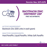 WeCare™ First Aid Antibiotic Bacitracin Zinc Ointment 15 oz. Jar (826465_EA) 1/EA