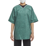 Graham Medical Products Patient Shirt Medium Green Without Pockets Short Sleeve Unisex (943154_CS) 30/CS