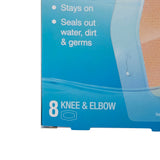 Nexcare™ Waterproof Adhesive Strip 2-3/8 X 3½ Inch Plastic Knee / Elbow Sheer Sterile (851822_CS) 192/CS