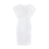 McKesson Patient Exam Gown One Size Fits Most White Disposable (201061_EA) 1/EA