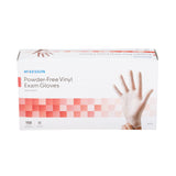 McKesson Exam Glove X-Small NonSterile Vinyl Standard Cuff Length Smooth Clear Not Rated (832680_BX) 150/BX
