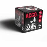 ACCO Rubber Finger Tips, 14 (X-Large), Amber, Dozen (ACC54014) Box of 12