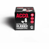 ACCO Rubber Finger Tips, 14 (X-Large), Amber, Dozen (ACC54014) Box of 12