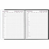 Brownline Pre-Vu Weekly Planner, January 2027 to December 2027, 6 3/4" x 8 1/2" (REDCB920BLK) Each