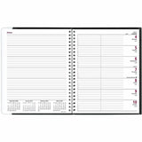 Brownline Pre-Vu Weekly Planner, January 2027 to December 2027, 6 3/4" x 8 1/2" (REDCB920BLK) Each