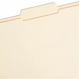 Smead 1/3 Tab Cut Letter Recycled Top Tab File Folder, 8 1/2" x 11", 3/4" Expansion, Manila, 100/Box (SMD10336) Box of 100