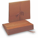 Smead Letter Recycled File Wallet, 8 1/2" x 11", 5 1/4" Expansion, Redrope, 10/Box (SMD71073BX) Box of 10