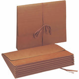 Smead Letter Recycled File Wallet, 8 1/2" x 11", 5 1/4" Expansion, Redrope, 10/Box (SMD71073BX) Box of 10