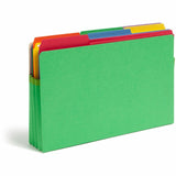 Smead TUFF Pocket Straight Tab Cut Legal Recycled File Pocket, 8 1/2" x 14", 3 1/2" Expansion, Green, 25/Box (SMD74226BX) Box of 25