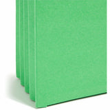 Smead TUFF Pocket Straight Tab Cut Legal Recycled File Pocket, 8 1/2" x 14", 3 1/2" Expansion, Green, 25/Box (SMD74226BX) Box of 25